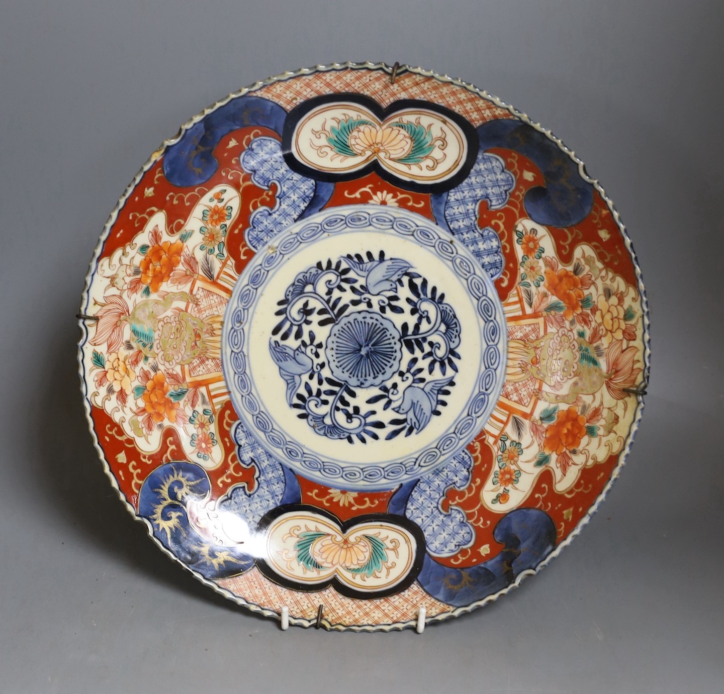 A Japanese Imari dish - 32cm diameter